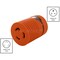 Ac Works Plug Adapter, L6-20R, 6-20P, L6-20P, 6-20P, 0 ft., Orange AD620L620 - alternate 4